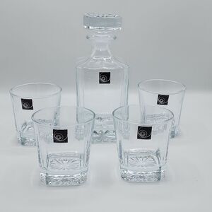 Circleware Royal Whiskey‎ Decanter Set of 5pc 26oz
